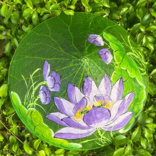 Nón - Lotus Leaf Hat - Hand-Painted Vietnamese Conical Hat